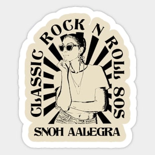 Snoh Aalegra Classic Style 80s Sticker